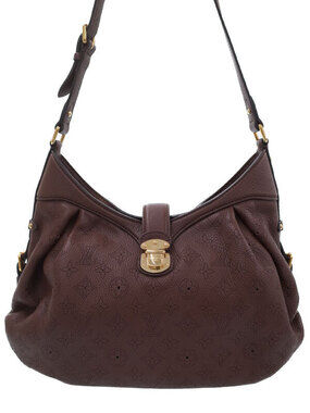 Louis Vuitton Mahina Shoulder Bag Leather Brown